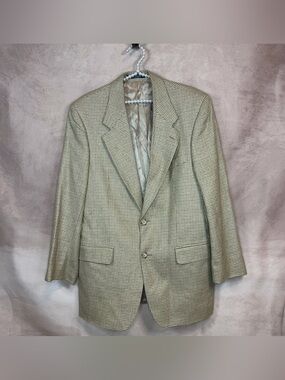 Kasper Men's Beige Houndstooth Sport Coat